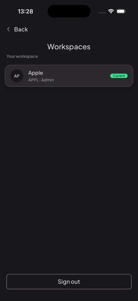 Tapp app: Workspaces